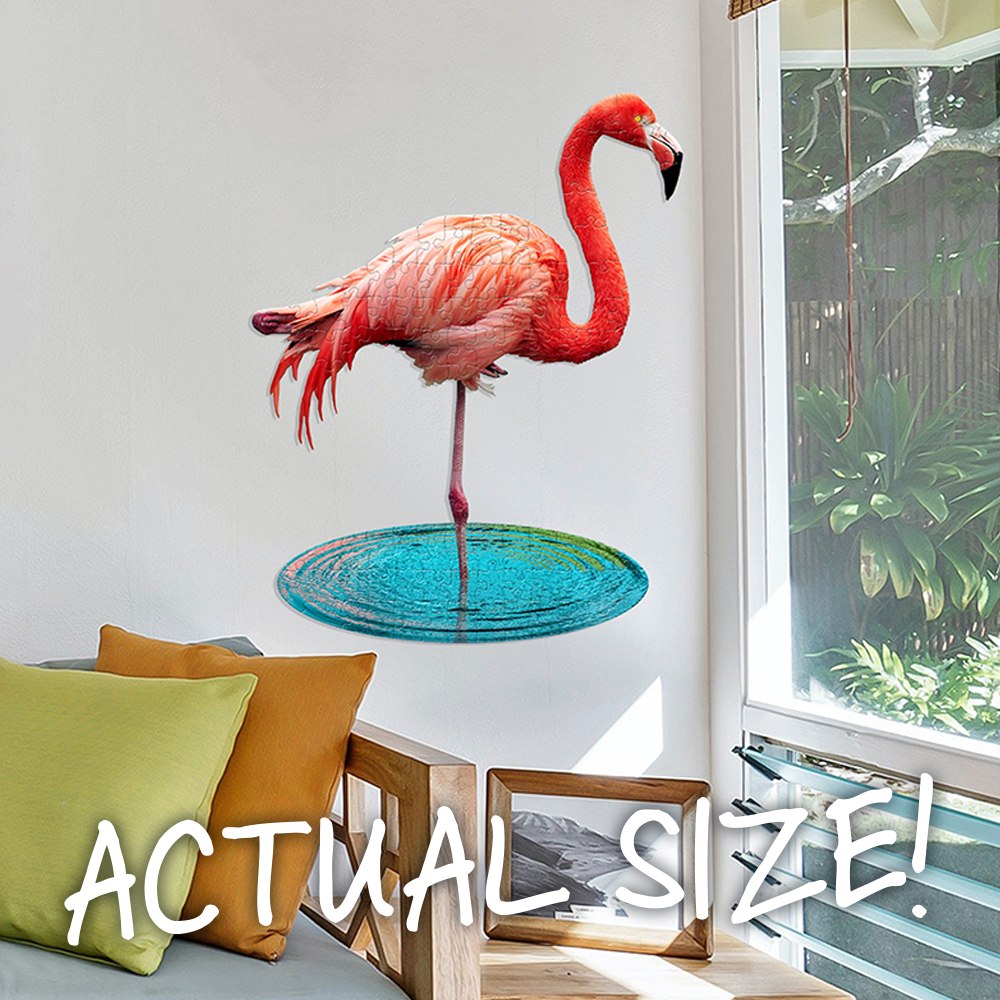puzzle flamingo