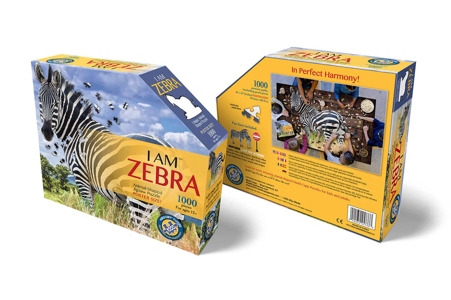 WOW Puzzle 1000 db - Zebra