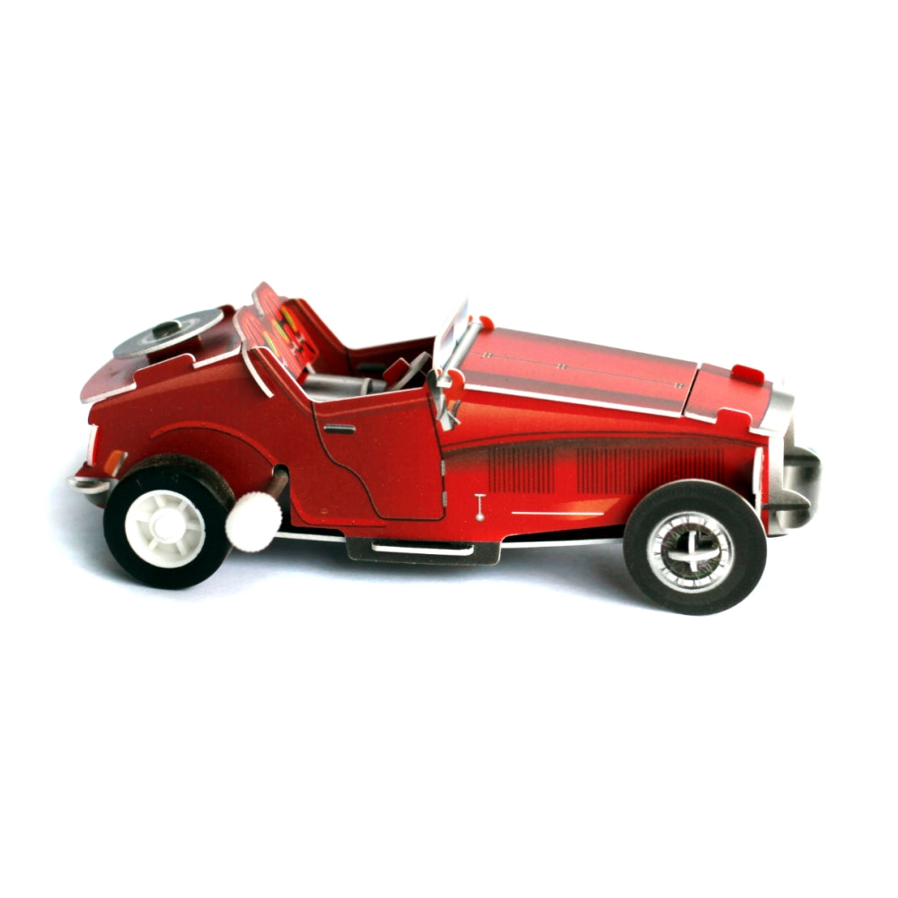 Felhúzható 3D Puzzle - Piros Oldtimer