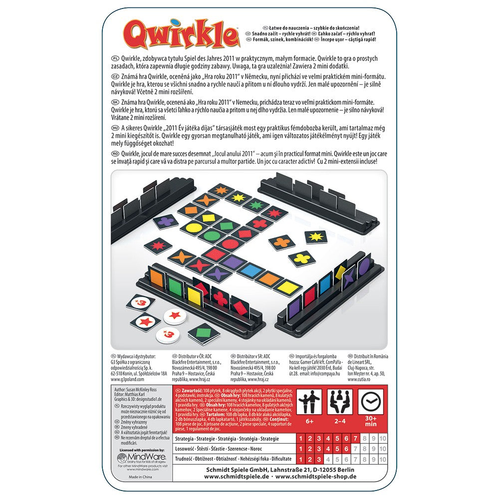 Fém dobozos Qwirkle
