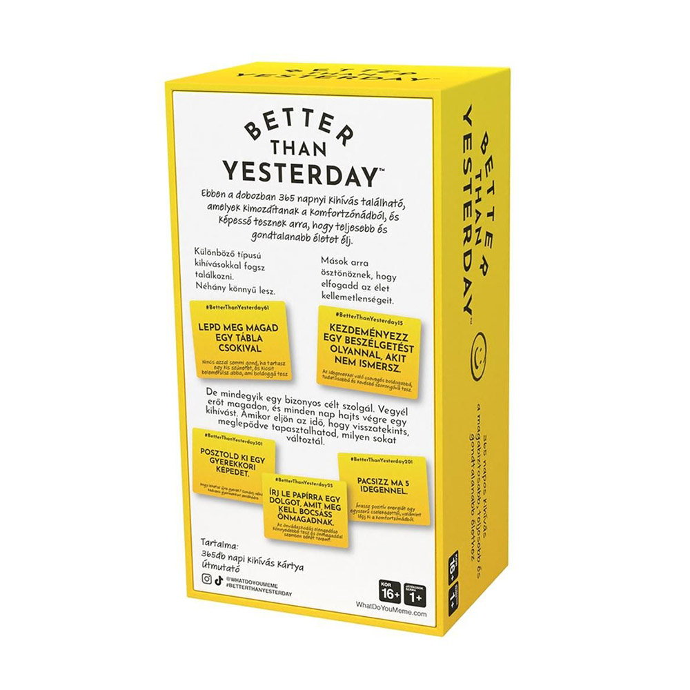 Better Than Yesterday játék